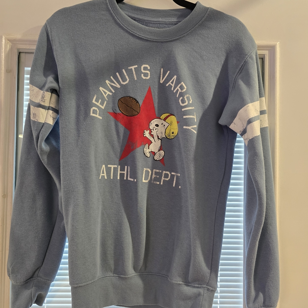 Peanuts Blue Varsity Sweatshirt
